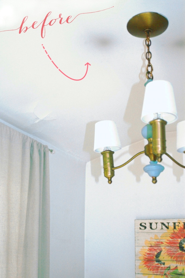 The Spring Clean: Cleaning above light fixtures